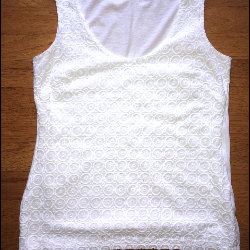 Banana Republic Eyelet Knit Top